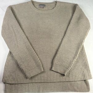Women’s Cyrus Tan Knit Waffle Sweater | $20
